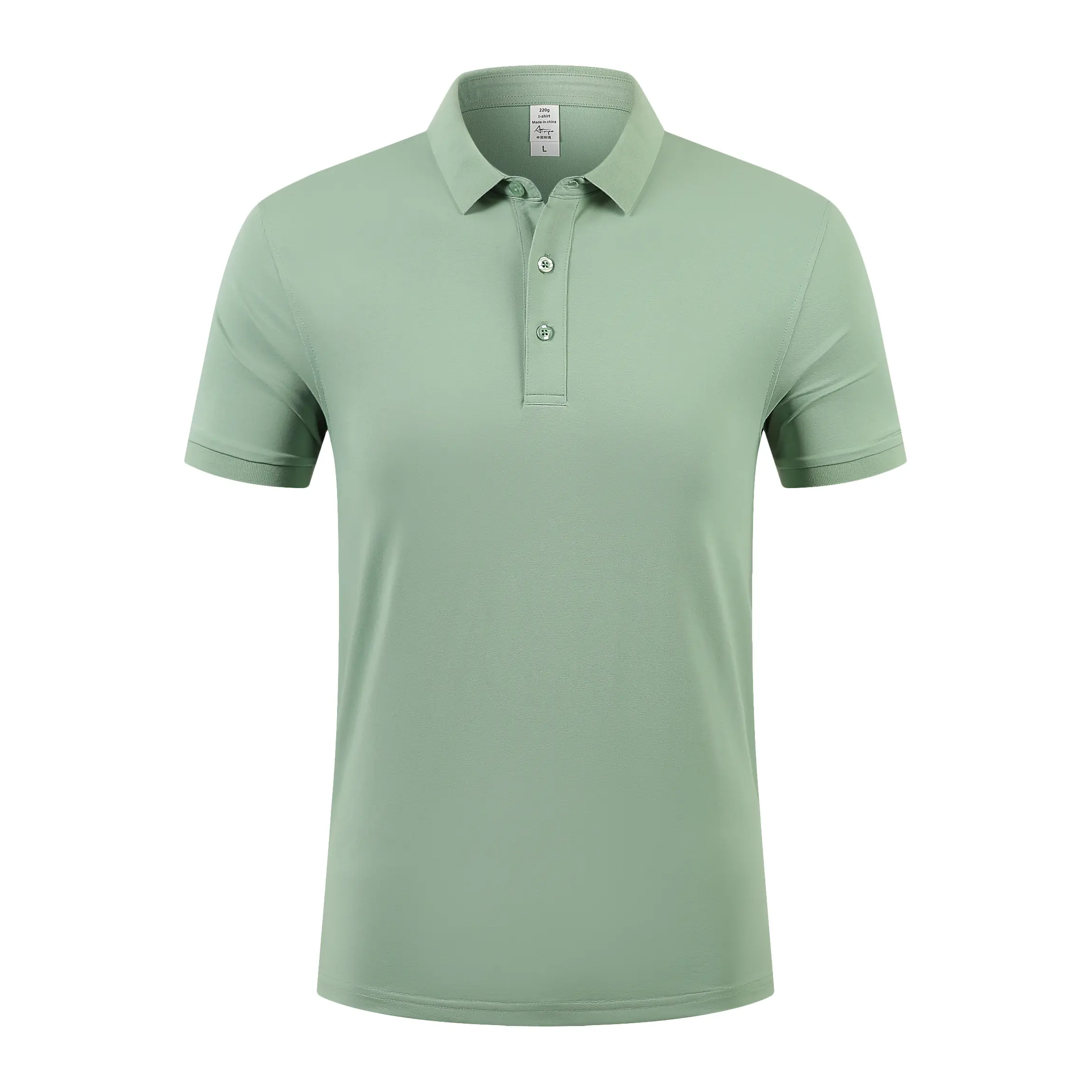 Color personalizado 46% algodón 49% poliéster 4.6% Spandex combinación cuello Diseño impresión logotipo personalizado Golf Polo camisa