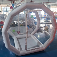 Clair Bulle Dôme Tente Intérieur Extérieur Gonflable Bulle Maison Enfants Fête Ballons