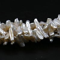 Perles d'eau douce naturelles, culture de haute qualité, longues, baroques, forme spéciale, nouveauté