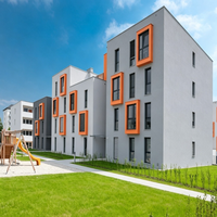 Kit de Résidence Préfabriquée Optimisé pour Bâtiment d'Appartements en Structure Acier Haute Résistance, Installation Facile, Expédition en Conteneur