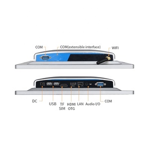 야외 10.1 인치 산업용 터치 스크린 안드로이드 패널 PC emmc 8gb wifi 외부 안테나 - Product Image 6