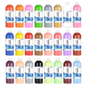 Peinture acrylique pour coulage Secolorart, 24 couleurs, 100 ml, haute fluidité, pas <span class=keywords><strong>de</strong></span> mélange nécessaire, pour toile et <span class=keywords><strong>verre</strong></span> - Product Image 6