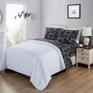 Ensemble de taies d'oreiller en peluche de velours léopard de luxe Ensemble de draps en micro polaire <span class=keywords><strong>extra</strong></span> doux pour l'hiver - Product Image 6