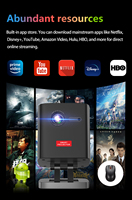 Mini projecteur android Camping en plein air Micro Smart Mini projecteur DLP Full HD WIFI téléphone mobile avec batterie vidéoprojecteur