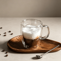 Mugs en verre à double paroi résistants en borosilicate pour thé, bière et café – Approvisionnement direct usine