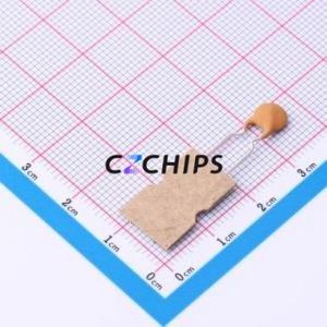 Condensateur céramique à disque traversant (THT) DCS104Z26Y5VFEFJ5A0, pas de 5 mm, 100 nF (-20 %~+80 %), 50 V, 5 mm - Product Image 2