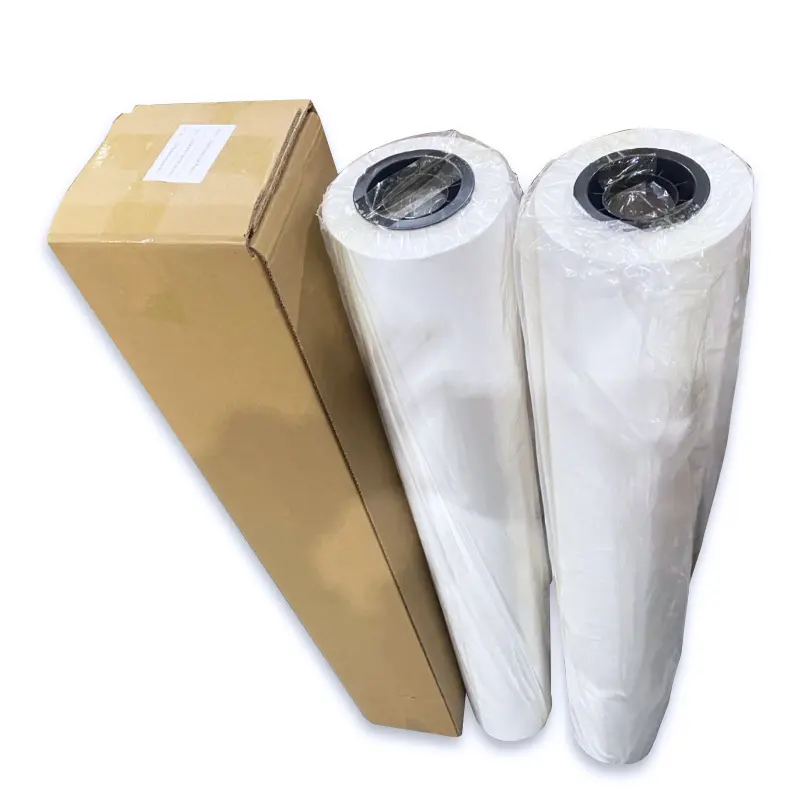Yüksek Transfer hızı toptan süblimasyon baskı kağıdı özelleştirilmiş boyutu beyaz Jumbo Rolls ısı tekstil baskı Transfer filmi