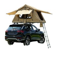 Tente de toit de voiture en tissu Oxford souple pour l'extérieur, ouverture rapide, protection UV, imperméable, pour camping et aventures en 4x4 SUV