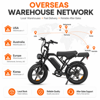 Vélo électrique tout-terrain VOMO X80pro pour adultes avec moteur à moyeu arrière, pneus larges, batterie 48V, freins à disque, 7 vitesses