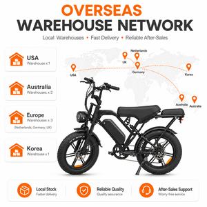 Vélo électrique tout-terrain VOMO X80pro pour adultes avec moteur à moyeu arrière, pneus larges, batterie 48V, freins à disque, 7 vitesses - Product Image 4