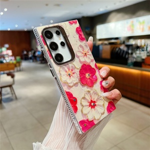 Funda de Teléfono con Pedrería y Diseño Floral a Prueba de Golpes para Samsung S22 S23 S24 Ultra, Carcasa Brillante con Diamantes - Product Image 4