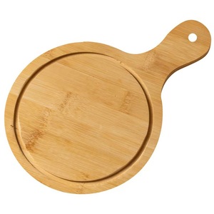 Jiufeng Solid Wood Pizza Tray Round Square Multi Size With Handle For Serving Food Household Use - Product Image 5