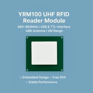 Módulo Lector RFID UHF Integrado Serie YRM1001 con Antena de Cerámica de 1dBi, Rango de Lectura de 0-40cm - Product Image 2