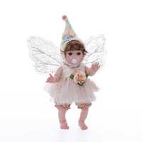 Poupée Reborn Elf réaliste de 18 pouces avec ailes magnétiques détachables, jouet féerique nouveau-né réaliste avec corps en peluche douce pour filles