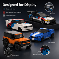 Ensembles de blocs de construction MOC Super Racing Car, voitures en briques DIY, modèles de véhicules et jouets de construction, voitures miniatures, cadeau pour enfants
