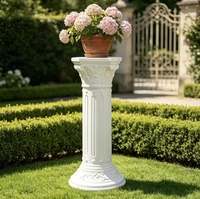 Colonne de jardin moderne en faux style romain, pilier en pierre, sculpture décorative extérieure pour mariage, patio, balcon, en fibre de verre FRP, robuste