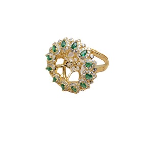 Support de bague ouvert en argent S925, accessoires DIY faits main avec plume amovible, support de perle 12-13 mm JG5329, fournitures de perlage - Product Image 5