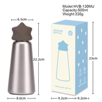 Venta Directa de Fábrica, Botella de Agua de Acero Inoxidable de Construcción Sólida, Aislada al Vacío, Térmica, No Tóxica, Libre de BPA, a Prueba de Fugas, 6-12 Horas