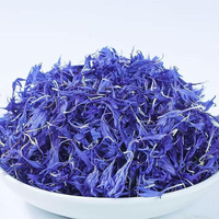 Pétales de bleuet séchés 100% naturels, bleu saphir, comestibles, colorant alimentaire naturel, vegan, décoration pour pâtisserie, fleurs bleues