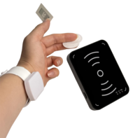 Lecteur de cartes intelligentes de précision à champ proche compatible USB Type C ISO18000-6C EPC C1G2, encodeur RFID de bureau