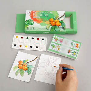 YUELU suluboya boyama seti 20 adet boyama çizim kağıt profesyonel suluboya Graffiti boyama ile sürpriz çekerek kutusu - Product Image 4