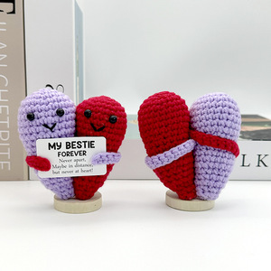 Funny Crochet Love Gifts for My Bestie Forever Friendship Birthday Christmas Gifts Hand Knitted Fabrics Valentine's Day Gifts