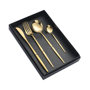 Portuguese Stainless Steel Cutlery Set 4 Piece Durable For Hotels Restaurants Steaks <b>Gift</b> <b>Box</b> - Product Image 5