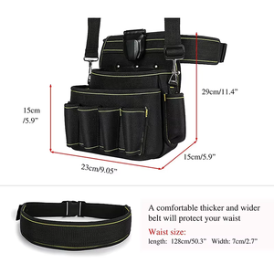 Sac banane multifonctionnel et portable en toile, extra large, étanche, pour électricien, pour travaux en hauteur, à usage spécial - Product Image 5