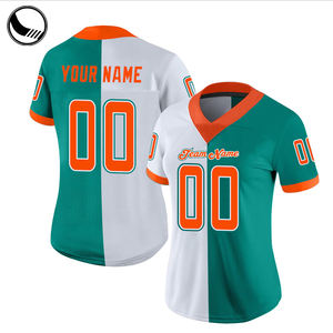 Camisa personalizada malha lisa decote em v bandeira americana futebol - Product Image 2