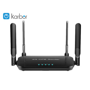 Karbor-Enrutador CPE con tarjeta SIM 4G, punto de acceso inalámbrico con 4G, 6G, <span class=keywords><strong>Wifi</strong></span>, 300Mbps, velocidad máxima de datos <span class=keywords><strong>LAN</strong></span>, funciones QoS y VPN para SOHO - Product Image 3