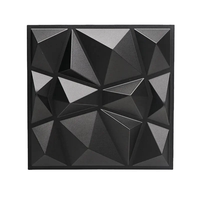 Panneaux muraux 3D en PVC noir texturé, lavables, décoratifs, pour la maison, le bureau, l'entrepôt, la décoration murale intérieure et le plafond