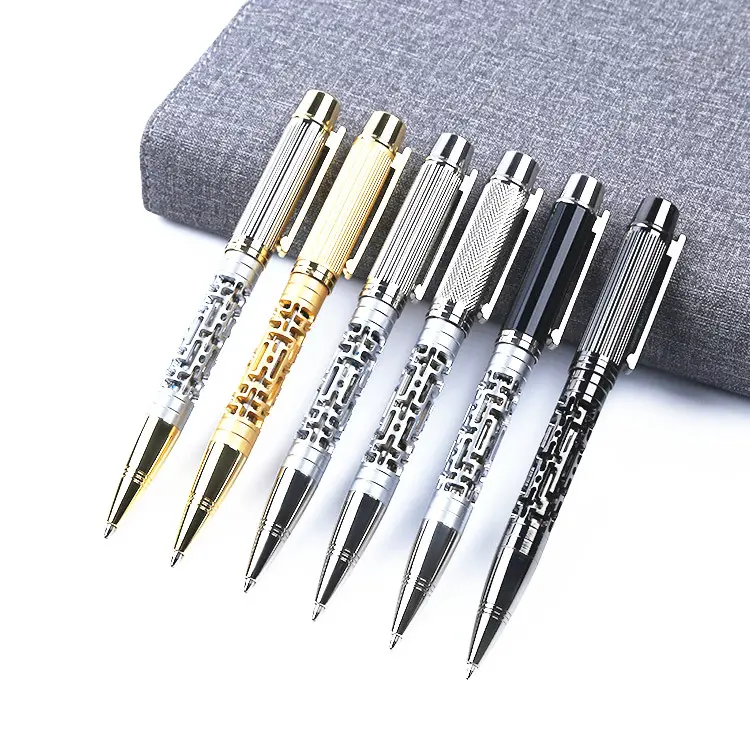 Cadeau d'affaires stylo en métal Lourd or logo personnalisé stylo à bille