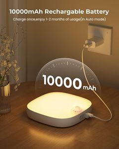 Lampe de Plafond à Détecteur de Mouvement Rechargeable pour Plafond avec Batterie 10000mAh, Étanche <span class=keywords><strong>IP65</strong></span>, Télécommande, Lampe de <span class=keywords><strong>Douche</strong></span> avec Couleurs RGB - Product Image 5