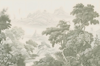 Papier peint mural personnalisé imperméable à l'eau avec motif de feuilles de jungle, tissu mural sans couture pour la décoration murale de la chambre à coucher