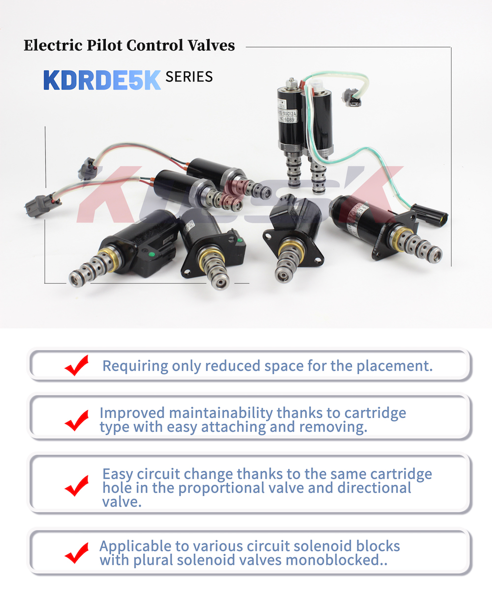 Комплекты для ремонта PC200-7 PC200-8 экскаватора клапана соленоида 702-21-57500 KOMATSU гидравлические 4