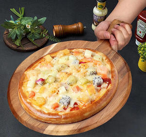 Tabla <span class=keywords><strong>de</strong></span> cortar <span class=keywords><strong>de</strong></span> madera <span class=keywords><strong>de</strong></span> acacia con asa, tabla <span class=keywords><strong>de</strong></span> picar <span class=keywords><strong>de</strong></span> madera, tabla <span class=keywords><strong>de</strong></span> cortar redonda para encimera, tabla para servir carne y pan - Product Image 5