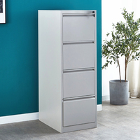 Armoire de rangement verticale à 2/3/4 tiroirs à prix abordable, en acier, pour documents et dossiers, avec tiroirs de bureau
