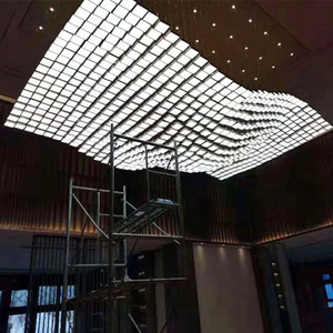 Dekorativer Großer Hotel-Lobby Bankettsaal Maßgefertigter RGB DMX 512 Steuerbarer Großer Moderner Acryl-Kronleuchter - Product Image 2