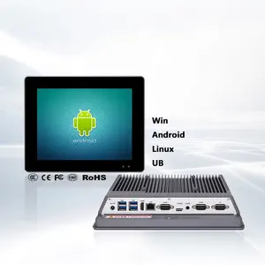 10.4 Inch Android RK3288/RK3399/RK3566/RK3568 IP65 Waterproof Embedded Industrial Touch Screen Panel Computer Linux Mini Pc