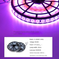 Bande lumineuse à lentille à réflexion diffuse 24V, 6 LED, film souple, lumière de plafond, canal dédié, multicolore RGB, haute qualité USB, paysage
