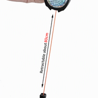 Enrouleur tactique portable d'extérieur à boucle rétractable, facile à utiliser, avec boucle connectée à une corde en fibre de 80 cm, bande PVC et anneau en O