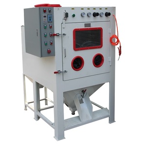 Tự động quay trống <span class=keywords><strong>sandblaster</strong></span> sụt giảm giỏ máy phun cát - Product Image 2