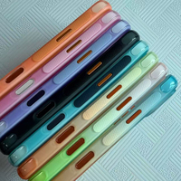 Coque de téléphone antichoc intégrale Dazzle Gradient de luxe avec support magnétique et anneau, pour iPhone 17 18 Pro Max, avec bande antidérapante et bouton métallique
