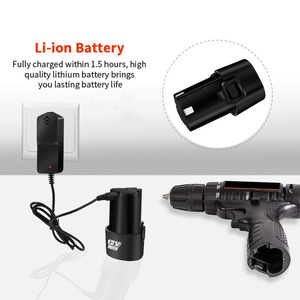 NEOBRISKEN Household Cordless <b>Drill</b> Two-speed Lithium Set Impact Rechargeable <b>Hand</b> Kit N323 Brushless Impact <b>Drill</b> N323 - Product Image 3