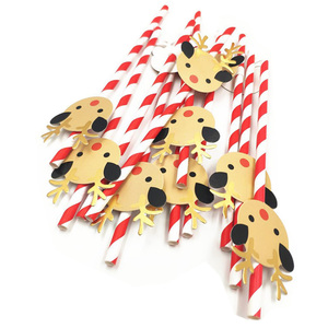 Trang Trí Bộ Đồ Ăn Dùng Một Lần Thân Thiện Với Môi Topper Trang Trí Tiệc Giấy Tùy Chỉnh Tiệc Uống Ống Hút - Product Image 6