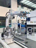 Prensas Plegadoras CNC HOGI + Automatización de Procesamiento de Chapa Metálica Guiada por Robótica, Operación Autónoma, Plegado Continuo Multiestación