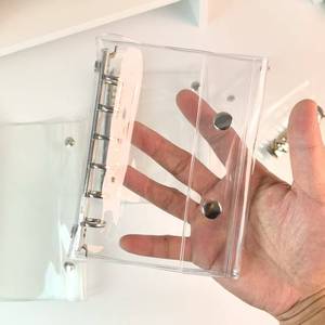 Tính thấm cao PVC máy tính xách tay Loose-Leaf Shell đôi-nút a5a6a8c9 Sổ Tay Acrylic Album ảnh lưu trữ bìa cứng Quà Tặng - Product Image 3