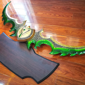 125cm <span class=keywords><strong>World</strong></span> <span class=keywords><strong>of</strong></span> <span class=keywords><strong>Warcraft</strong></span> Arme Warglaive d'Azzinoth Jouet Épée pour Cosplay - Product Image 4