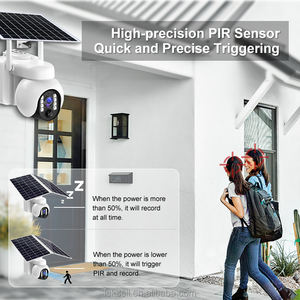 Cámara de Seguridad IP Solar Inalámbrica 3MP V380PRO, PIR, 360°, PTZ, Exterior, 4G, WiFi, Sistema de CCTV, Cámara de Red - Product Image 4