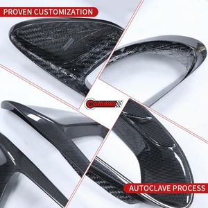 Mejor Calidad, Estilo Pista, Piezas de Auto de Fibra de Carbono Seca, Rejilla de Ventilación Trasera para Ferrari 488 - Product Image 3